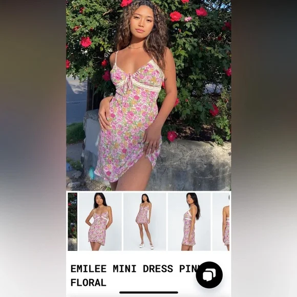 Princess Polly | Dresses | Princess Polly Emilee Minu Dress Pink Floral |  Poshmark
